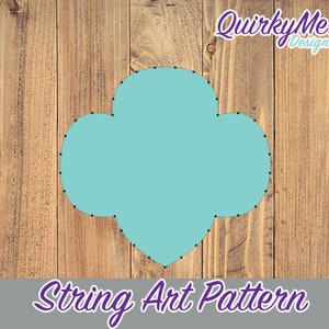 String Art Pattern - Trefoil 6x6