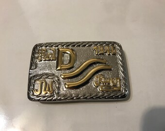 red river d belt buckle for sale