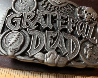Klamra do paska Grateful Dead Stealie Ying Yang Bear Skull Roses Metal