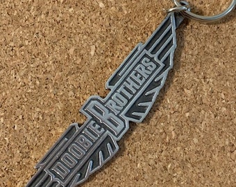 Doobie Brothers Solid Metal Wings Key Chain Non Tarnish