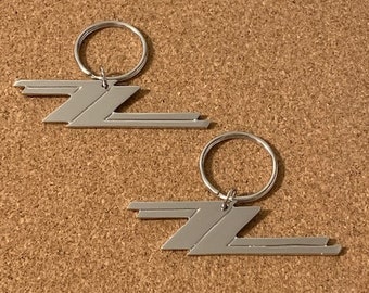 Set of 2 ZZ Top Key CHROME chains Solid Metal Very Sturdy 3 inches