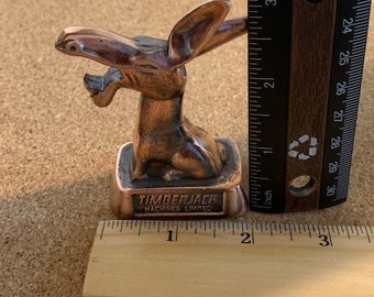 Timberjack Solid Metal Donkey COPPER Semi Heavy Statue 3 inches tall Reproduction
