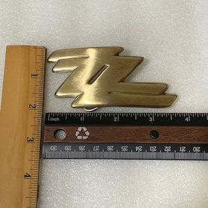ZZ Top Brass Belt Buckle Sturdy Strong Solid Metal
