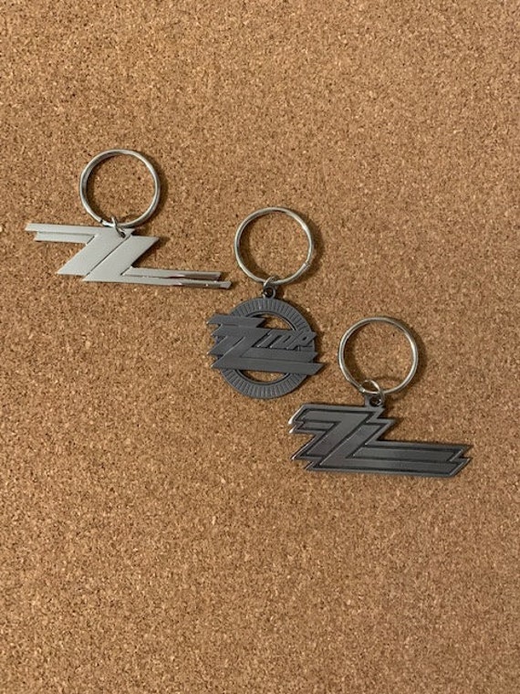 ZZ Top キーチェーン 3個セット ソリッドメタル 丈夫 変色しない