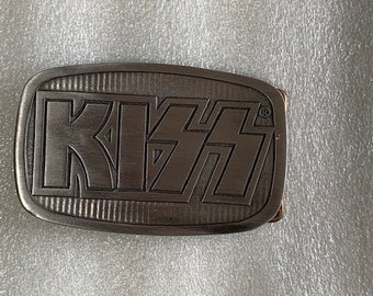 KISS Fassform Solid Metal Zinn Gürtelschnalle Schön