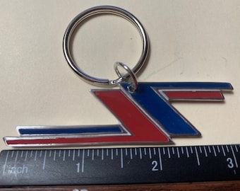 ZZ Top Blau und Rot Schlüsselanhänger Massiv Metall 3 1/4 Zoll SEHR STABIL