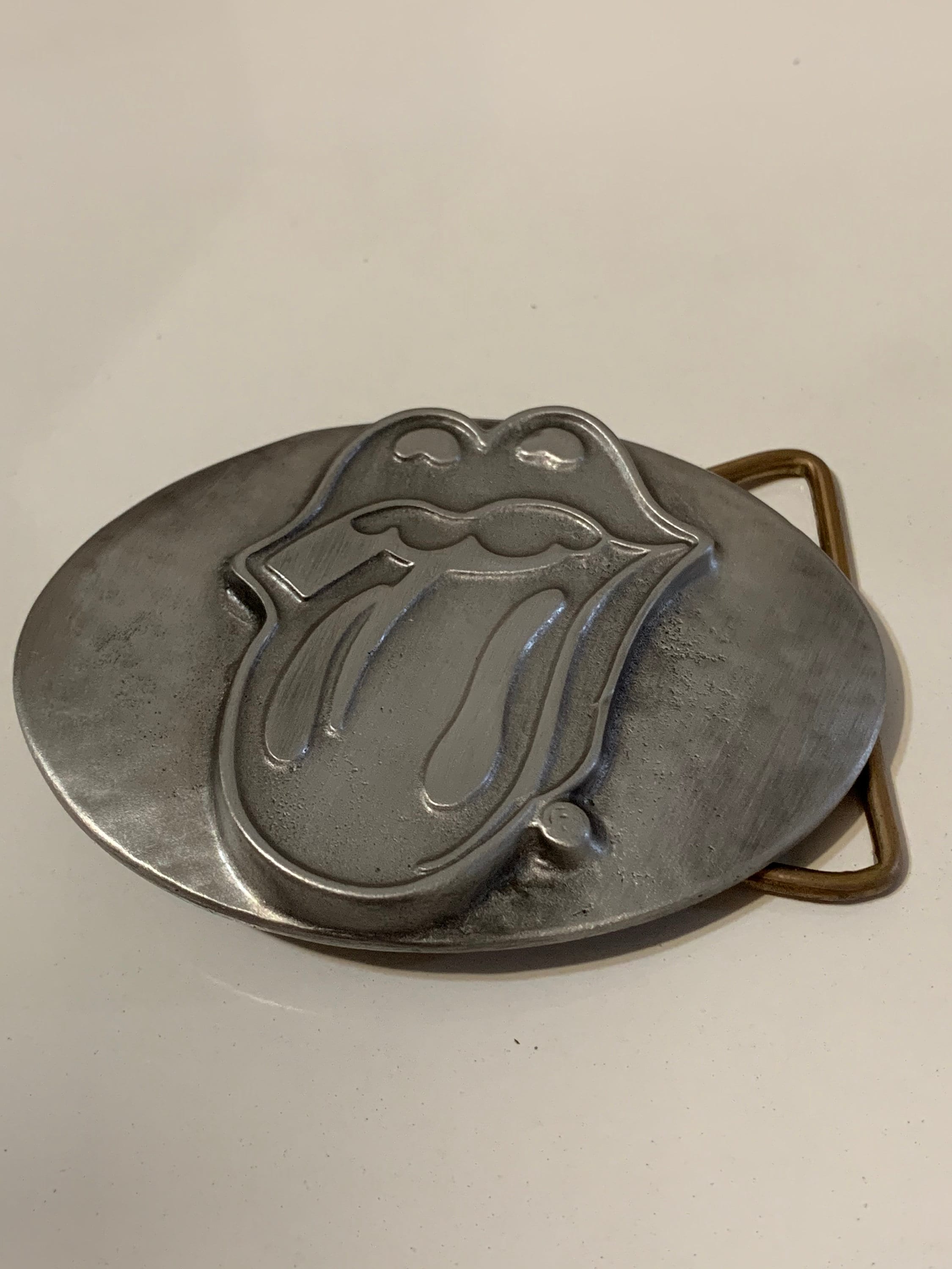 Rolling Stones Belt Buckle Solid Metal Very Sturdy Pewter 3 D Etsy