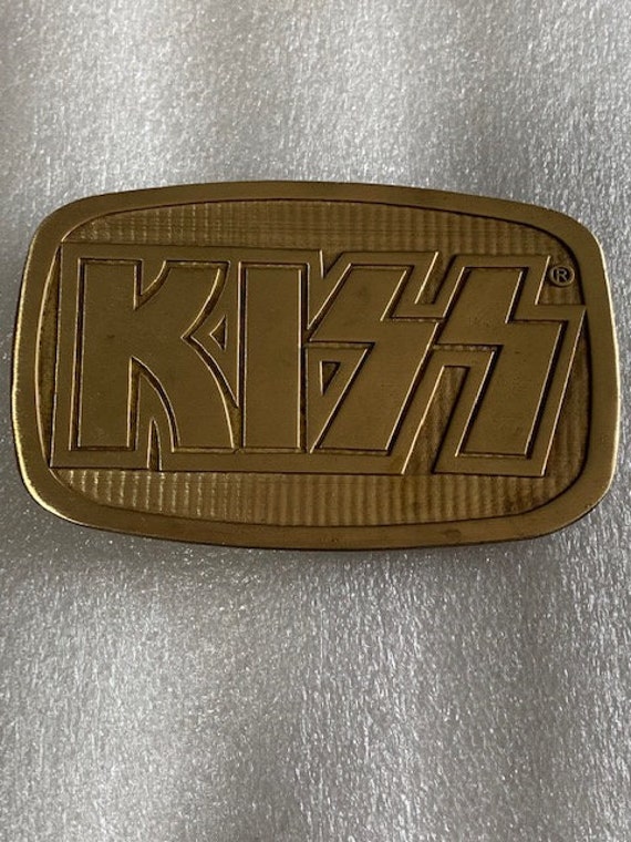 KISS Barrel BRASS Shape Solid Metal Belt buckle