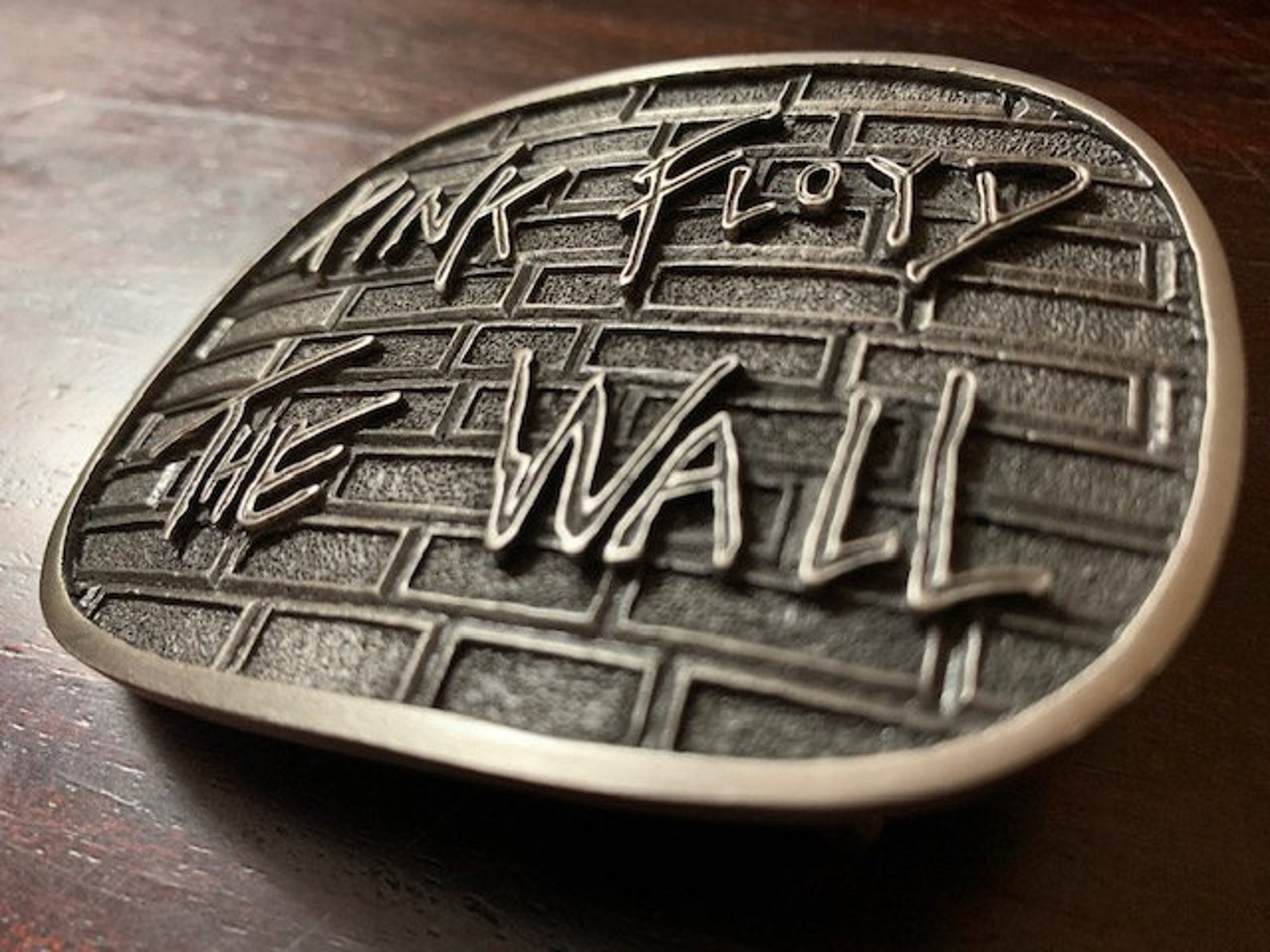 Pink Floyd Belt Buckle The Wall Very Sturdy Metal Etsy