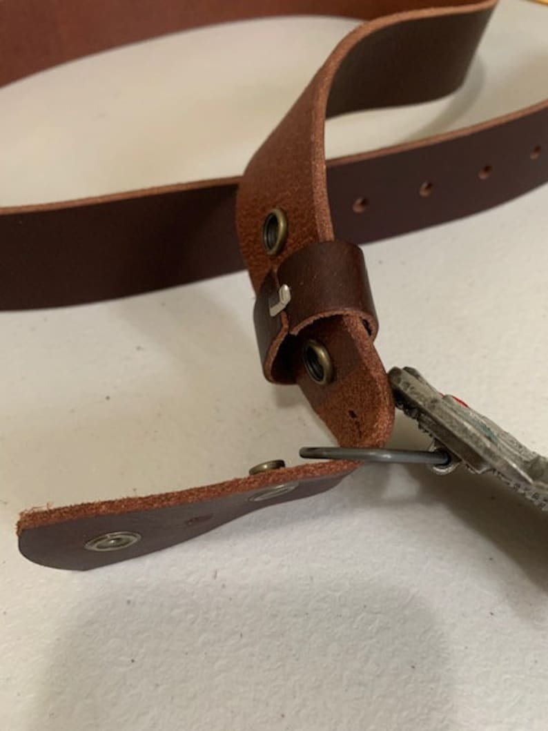 Büffel Echtleder 15 Zoll breit dickER BRAUNer Gürtel | Etsy