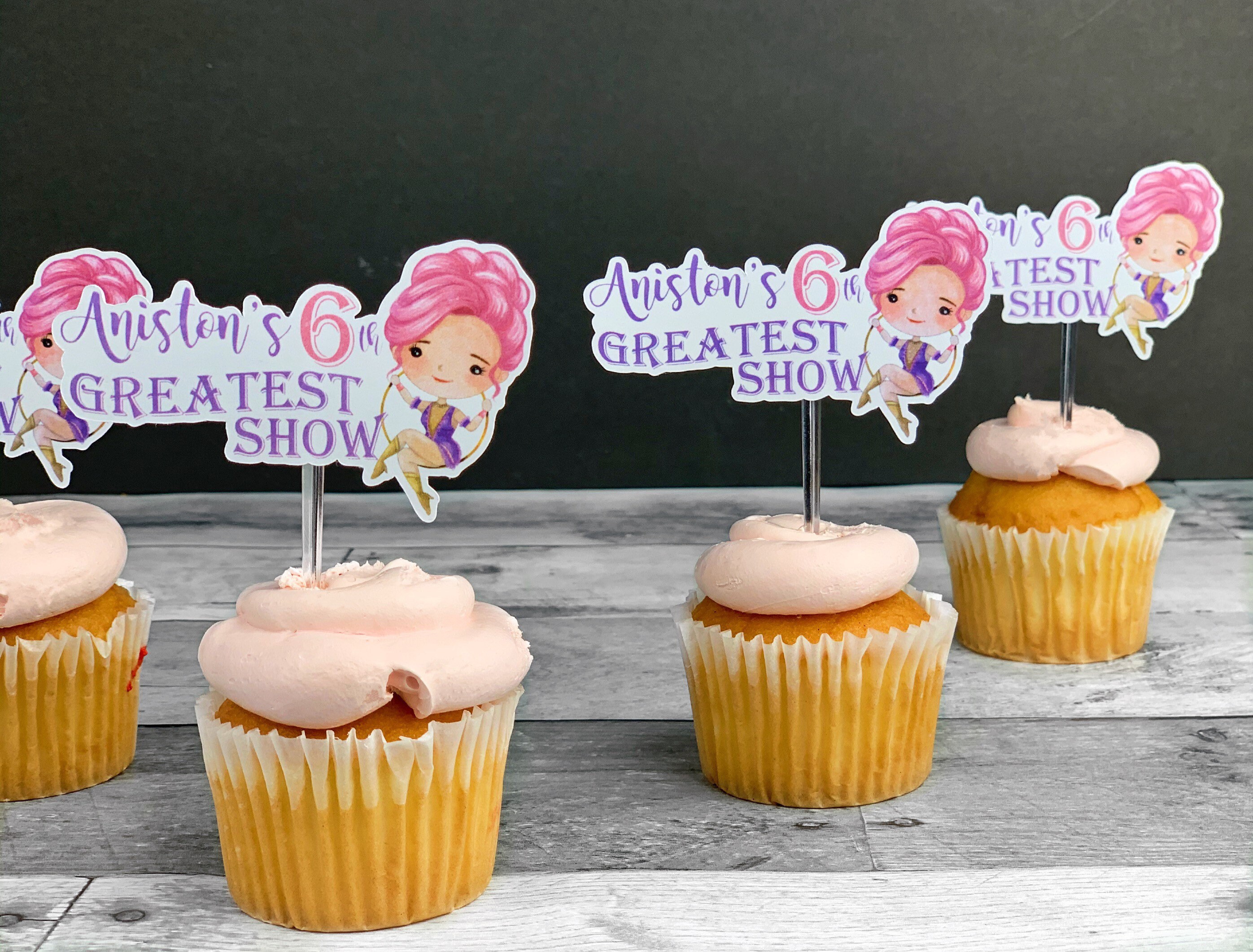 The Greatest Showman Circus Cupcake Toppers | Etsy