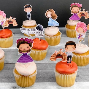 Adornos para cupcakes de El gran showman