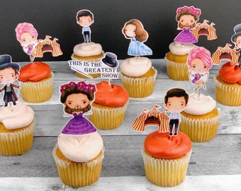 The Greatest Showman Circus Cupcake Toppers