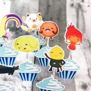 Adventure Time Cupcake Toppers - Etsy
