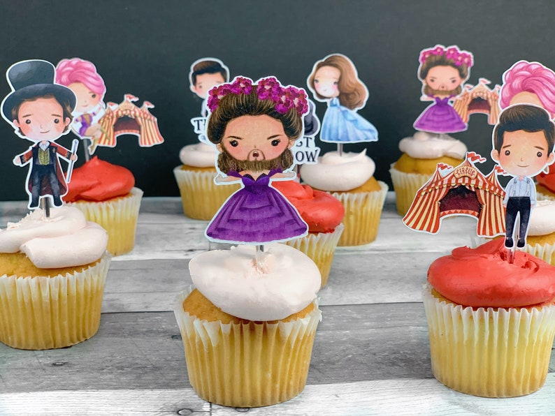 The Greatest Showman Circus Cupcake Toppers image 2