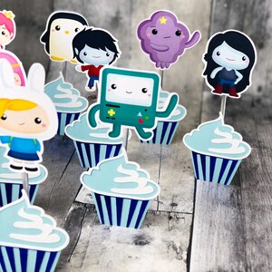 Adventure Time Cupcake Toppers - Etsy