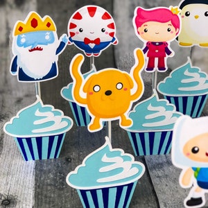 Adventure Time Cupcake Toppers - Etsy