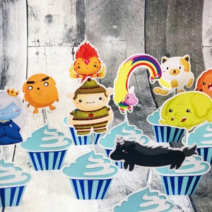 Adventure Time Cupcake Toppers - Etsy