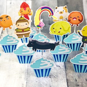 Adventure Time Cupcake Toppers - Etsy