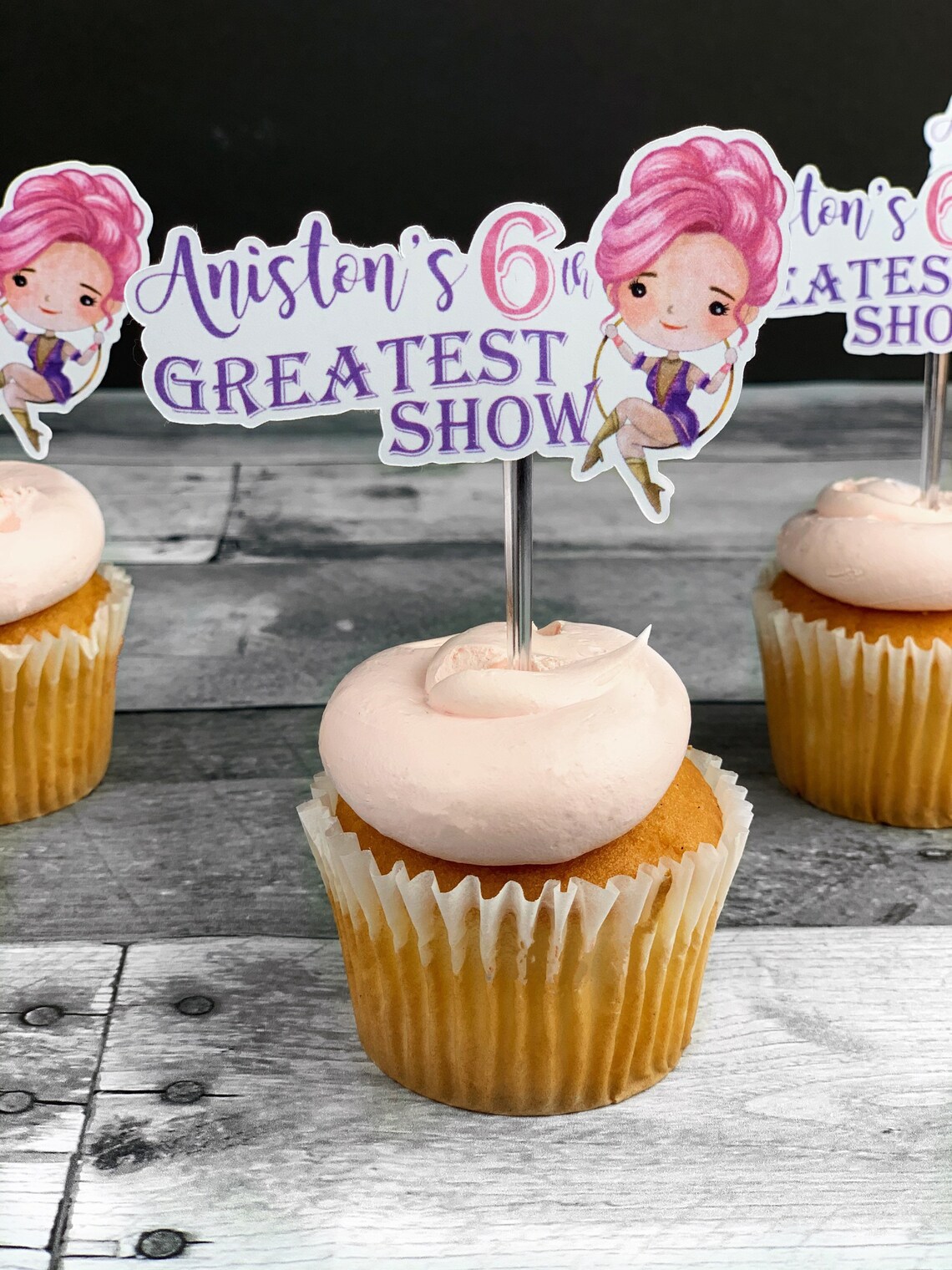 The Greatest Showman Circus Cupcake Toppers | Etsy