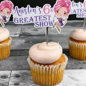 The Greatest Showman Circus Cupcake Toppers - Etsy