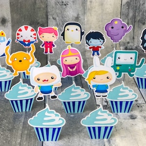Adventure Time Cupcake Toppers