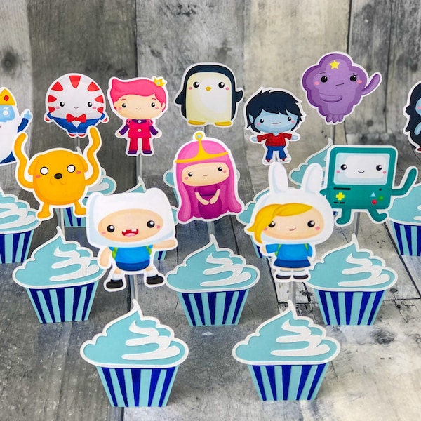 Adventure Time Cupcake Toppers