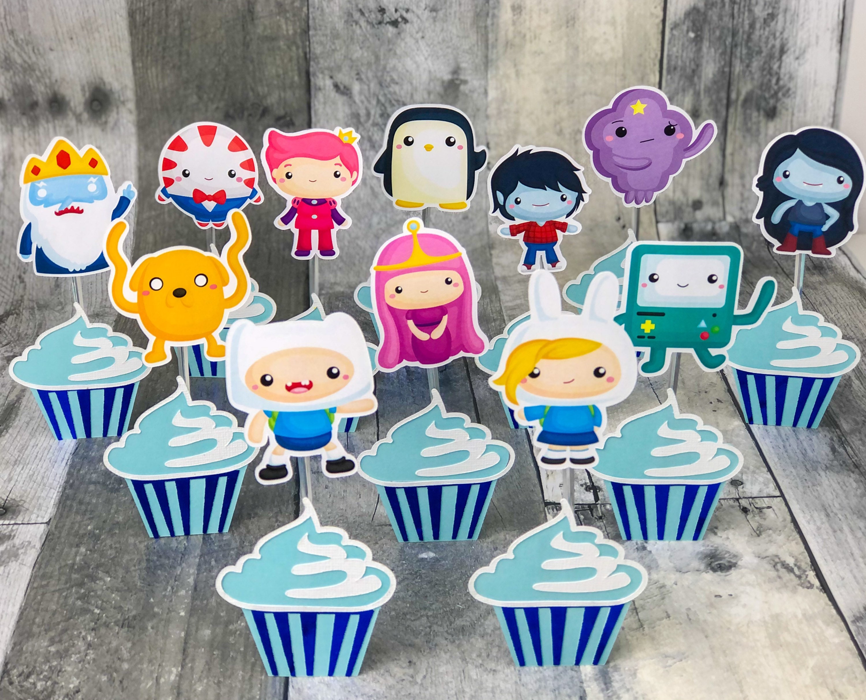 Adventure Time Cupcake Toppers | Etsy