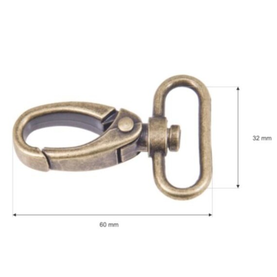 Karabiner 32mm Durchzug Kunststoff schwarz Karabinerhaken Staffelpreis