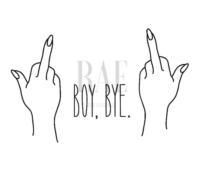 Download Boy Bye Cut File Instant Download Cricut Silhouette | Etsy