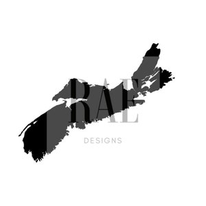 Nova Scotia Province #NSSTRONG | Filled & Outline | Instant Download | SVG Cut File