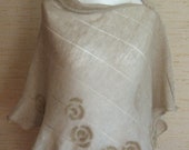 Linen Scarf Cape Clothing Nature Grey Beige