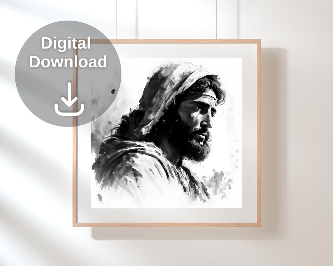His Grace, Savior Digital Download, Christian Art, Jesus Digital Print ...