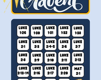 Printable Advent Calendar-Scripture Christmas Countdown