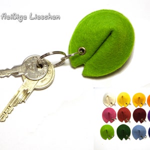 Filz Glückskeks Schlüsselanhänger Fortune Cookie Glückskekse Key chain Schlüsselband