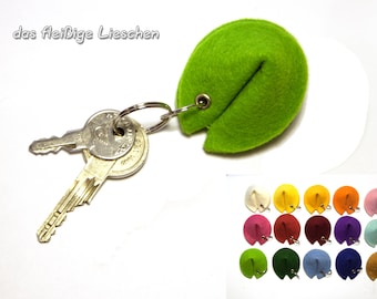 Felt fortune cookie keychain Fortune cookie fortune cookies key chain lanyard