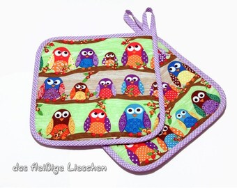 Gants de cuisine manique cute OWL mis motif chouette