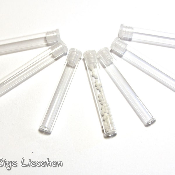 Globuli tubes Glass tubes Globuli Homeopathy clear glass tubes