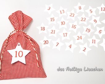 24 étoiles Calendrier de l’Avent Nombre de calendriers de l’Avent