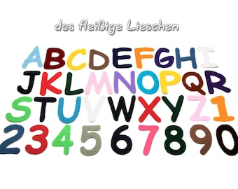 Applique letters felt iron-on ABC alphabet