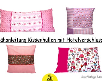 E-Book Kissen mit Hotelverschluss Nähanleitung