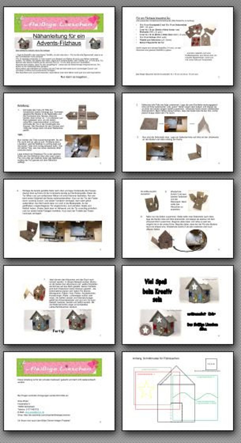 E-Book Filzhaus Geschenkverpackung Adventskalender