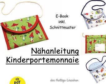 E-boek naai-instructies nektas portemonnee portemonnee kind