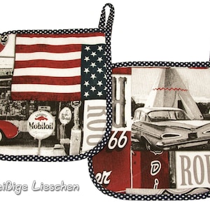 Topflappen USA tolle Topflappen Set amerikanisch imagem 1