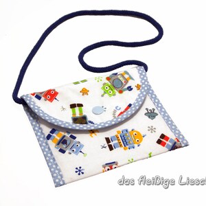 Bolsa carteira bolsa infantil robô
