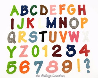 Filzbuchstaben zum Kleben ABC Alphabet Filzteile