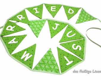 Pennants just married Garland wedding marriage