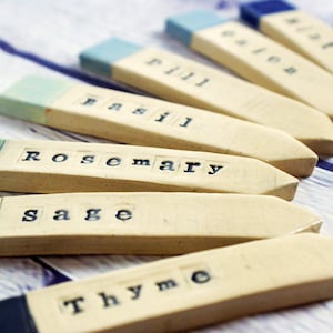Build Your Own Set of Herb Garden Stakes | Ceramic Herb and Vegetable Garden Markers