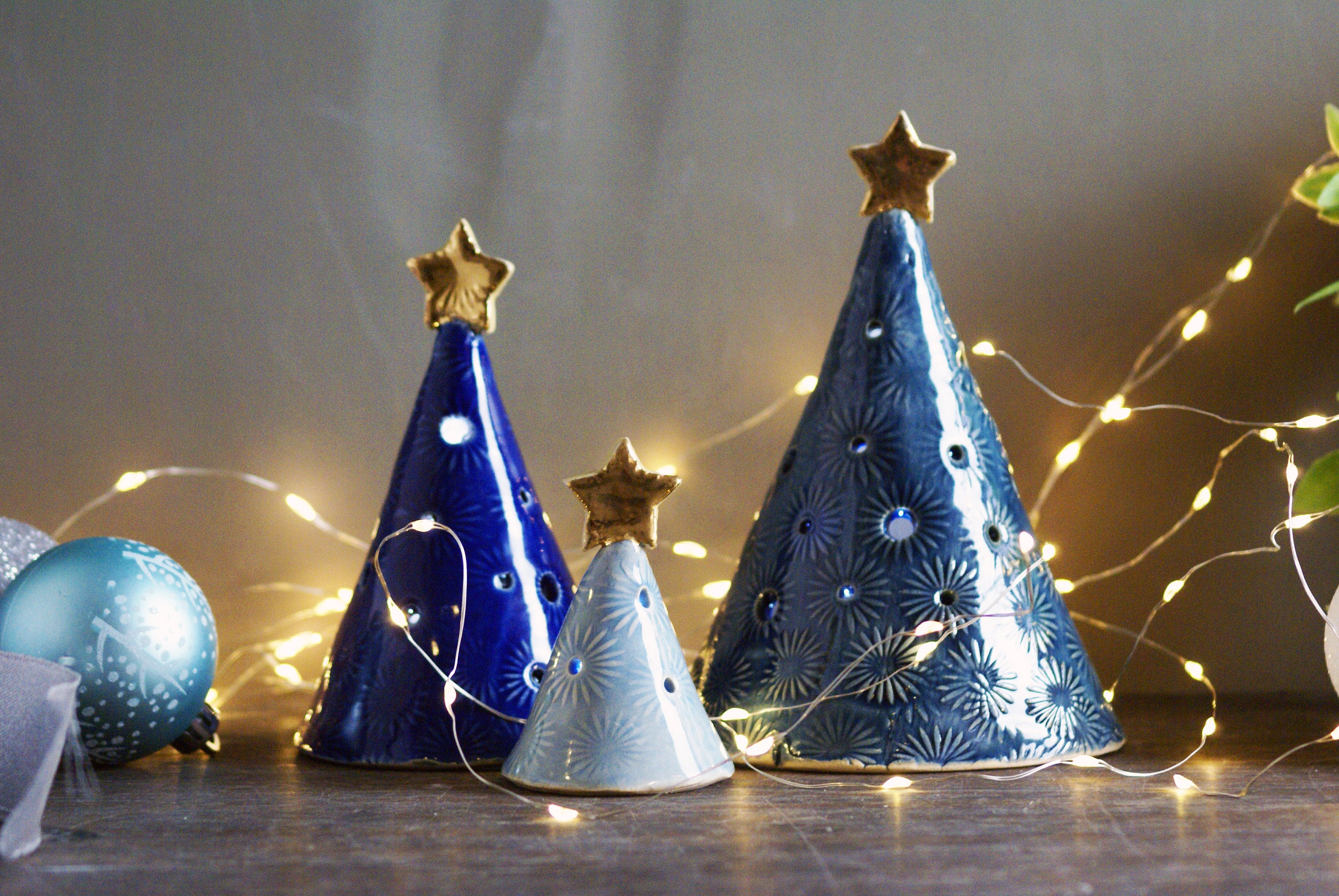 PREORDER Ceramic Christmas Tree Tea Light Cover | Handmade Holiday