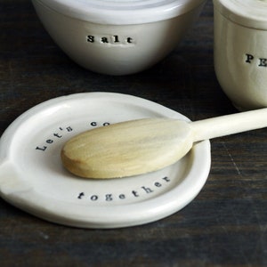 Let&#39;s Cook Together | Personalized, Custom Spoon Rest